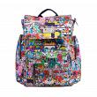 JuJuBe Sushi Cars - Be Sporty Multi-Functional Lightweight Diaper Messenger Backpack